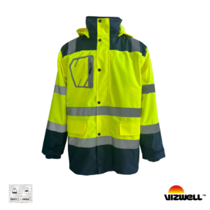 Vizwell™ VWJK34 - 3+1 Reflektörlü 300D Oxford Kumaş Parka 3 Farklı Kullanım Modeli