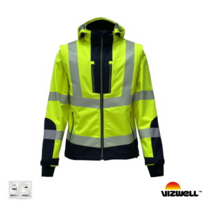 VIZWELL™ VWJK521 - Reflektörlü Ripstop Softshell Model Teknik Mont